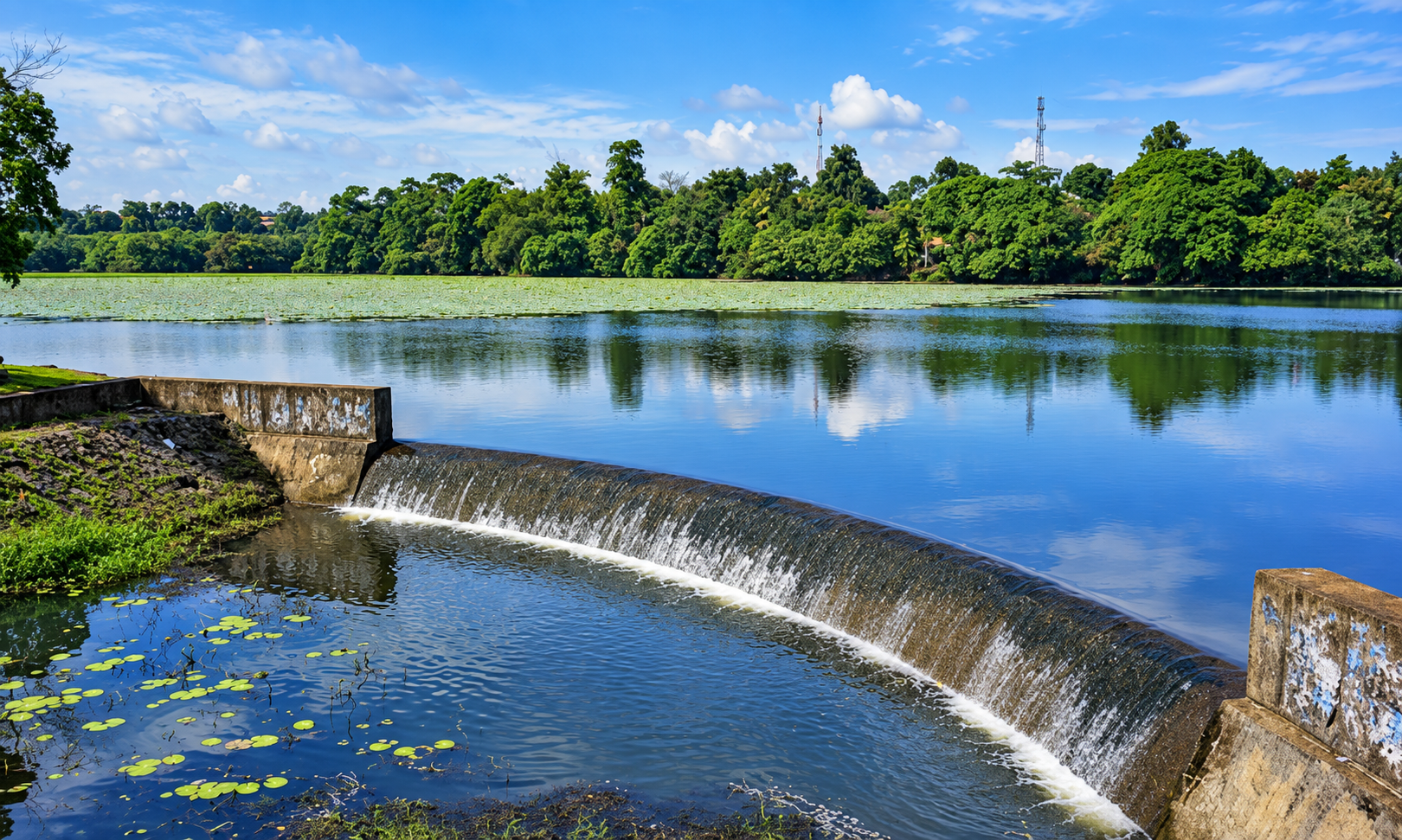 Thalangama Lake near Malabe Sri Lanka